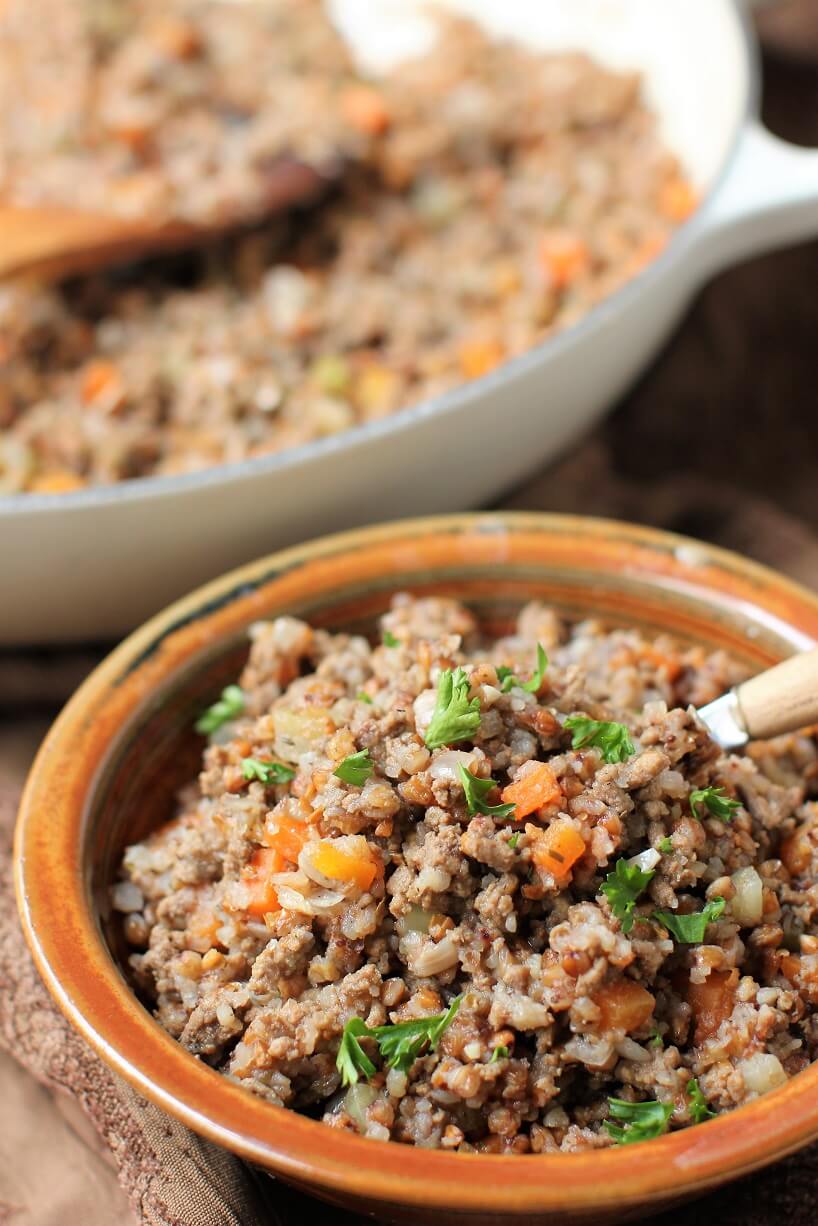 Каша од хељда со месо: намалување на фитатите и олеснување на варењето на храната